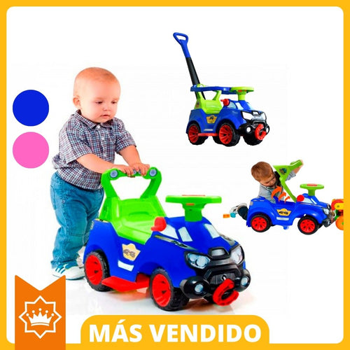 CARRO PASEADOR Y MONTABLE 3 EN 1