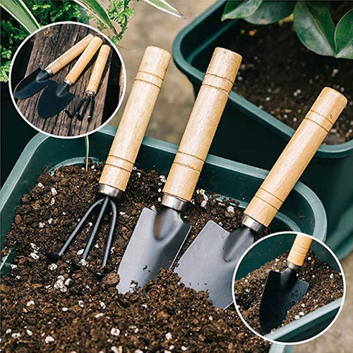 KIT X 3 HERRAMIENTAS  JARDINERÍA