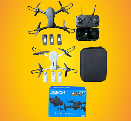 DRONE W8 PLEGABLE CON 3 BATERIAS