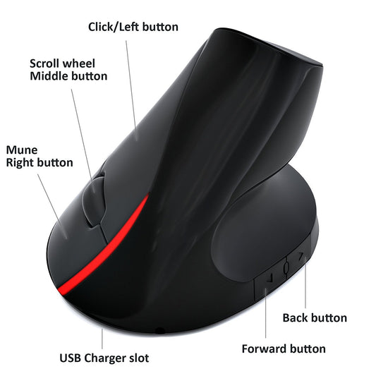 MOUSE WIRELESS VERTICAL  A889